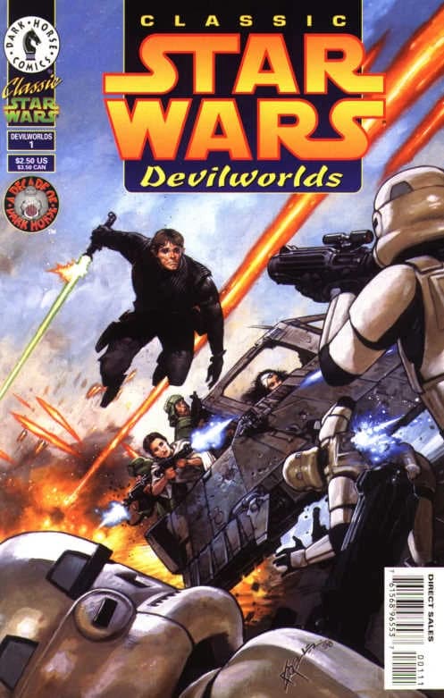 Обложка комикса Classic Star Wars: Devilworlds, Dark Horse Comics, 1996.