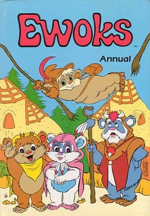 Обложка комикса Ewoks Annual, Marvel UK, 1988.