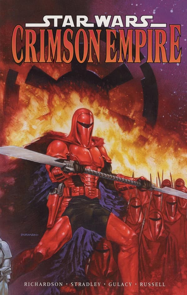 Обложка комикса Алая Империя (Star Wars: Crimson Empire), Dark Horse Comics, 1997–1998.