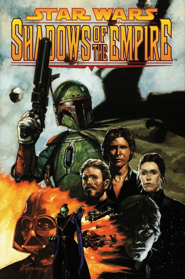 Обложка комикса Тени Империи (Star Wars: Shadows of the Empire), Dark Horse Comics, 1996.