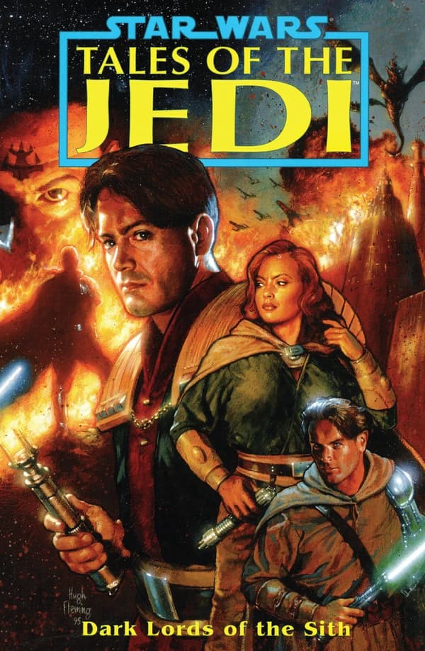 Обложка комикса Сказания о джедаях: Тёмные повелители ситхов (Star Wars: Tales of the Jedi – Dark Lords of the Sith), Dark Horse Comics, 1994–1995.