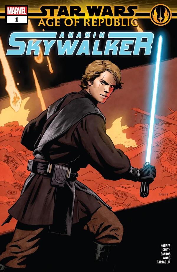 Обложка выпуска #1 Age of Republic - Anakin Skywalker 1, 6 фев 2019.