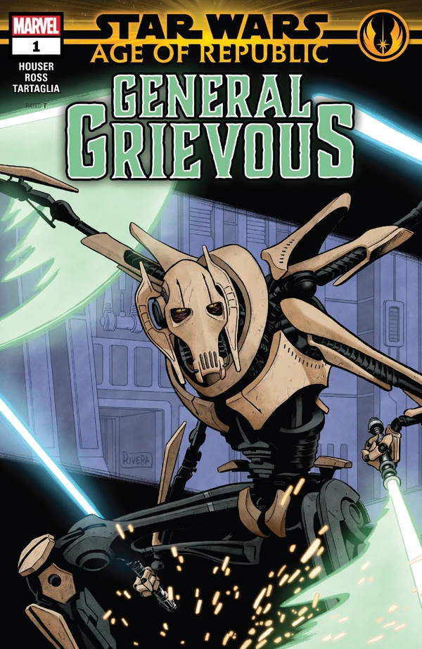 Обложка выпуска #1 Age of Republic - General Grievous 1, 13 мар 2019.