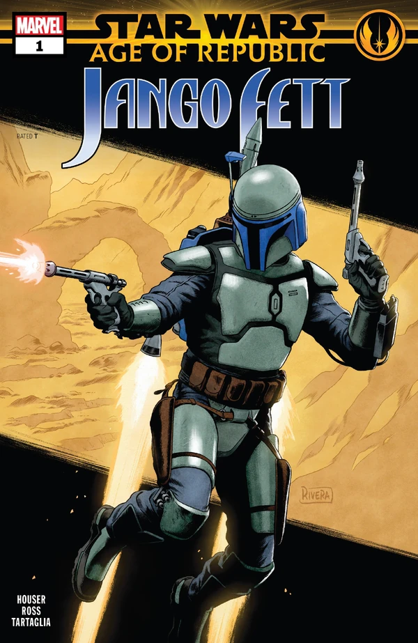 Обложка выпуска #1 Age of Republic - Jango Fett 1, 9 янв 2019.