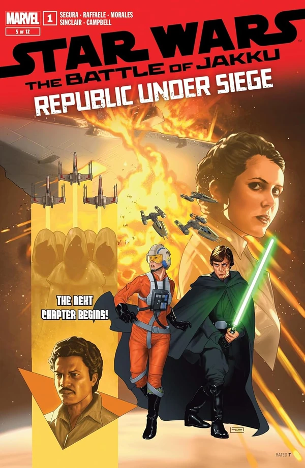 Обложка выпуска #1 Battle of Jakku — Republic Under Siege 1, 20 ноя 2024.