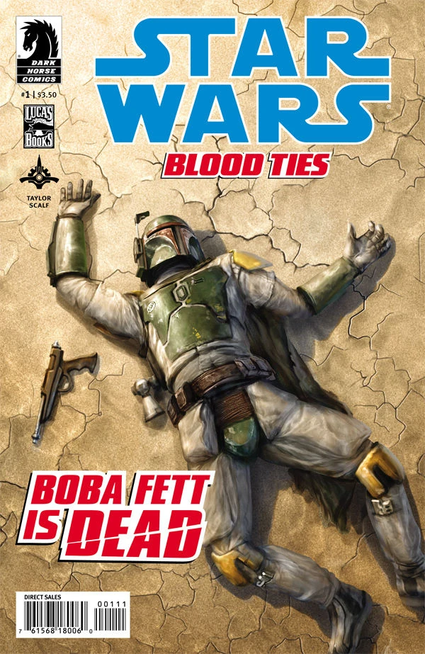 Обложка выпуска #1 Blood Ties: Boba Fett is Dead 1, 25 апр 2012.
