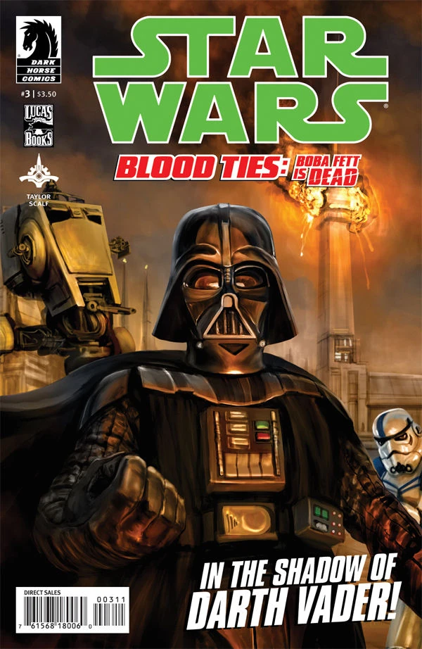 Обложка выпуска #7 Blood Ties: Boba Fett is Dead 3, 27 июн 2012.