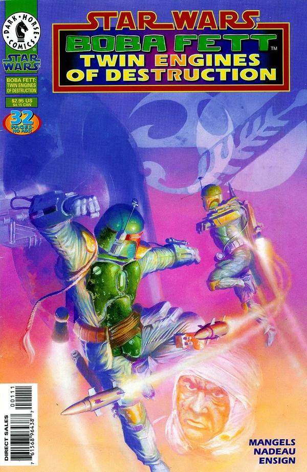 Обложка выпуска «Boba Fett: Twin Engines of Destruction», October 1995 - July 1996 January 15, 1997.