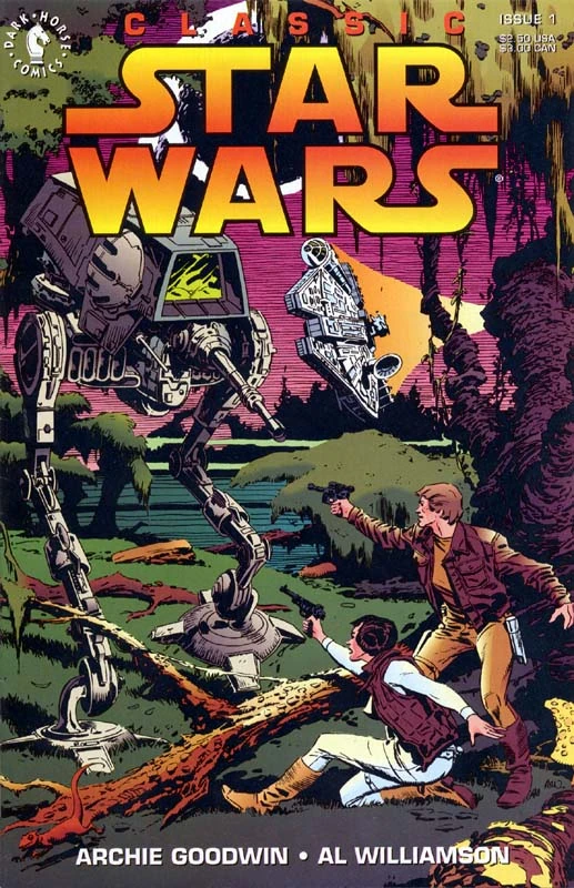 Обложка выпуска #1 Classic Star Wars 1, авг 1992.