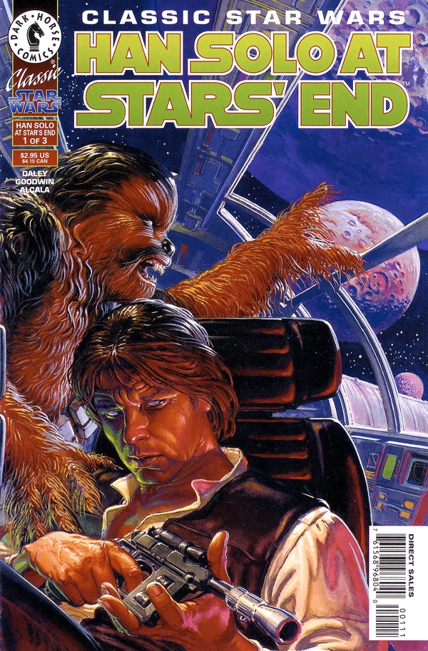 Обложка выпуска #1 Classic Star Wars: Han Solo at Stars' End 1, 26 мар 1997.