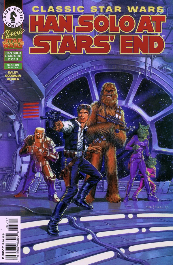 Обложка выпуска #2 Classic Star Wars: Han Solo at Stars' End 2, 23 апр 1997.