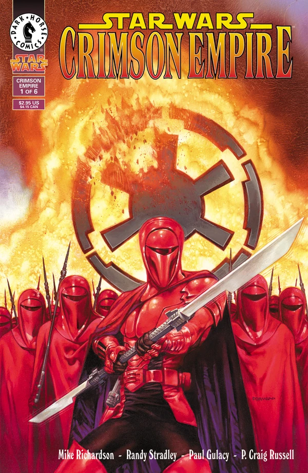 Обложка выпуска #1 Crimson Empire 1, 10 дек 1997.