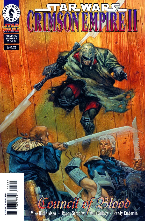 Обложка выпуска #2 Crimson Empire II: Council of Blood 2, 9 дек 1998.
