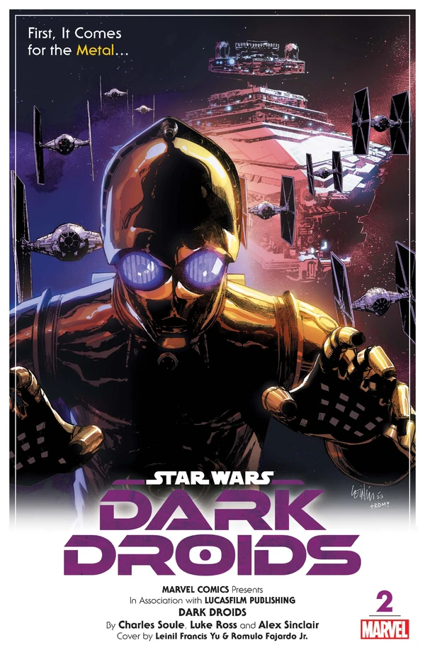 Обложка выпуска #2 Dark Droids 2, 6 сен 2023.