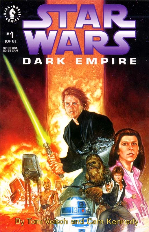Обложка выпуска #1 Dark Empire 1, 12 дек 1991.