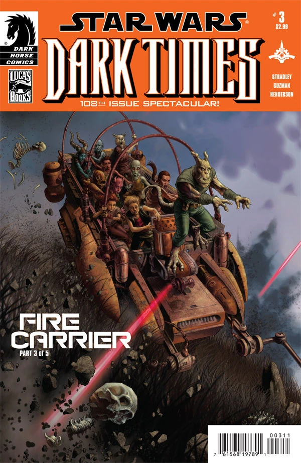 Обложка выпуска #25 Dark Times—Fire Carrier 3, 3 апр 2013.