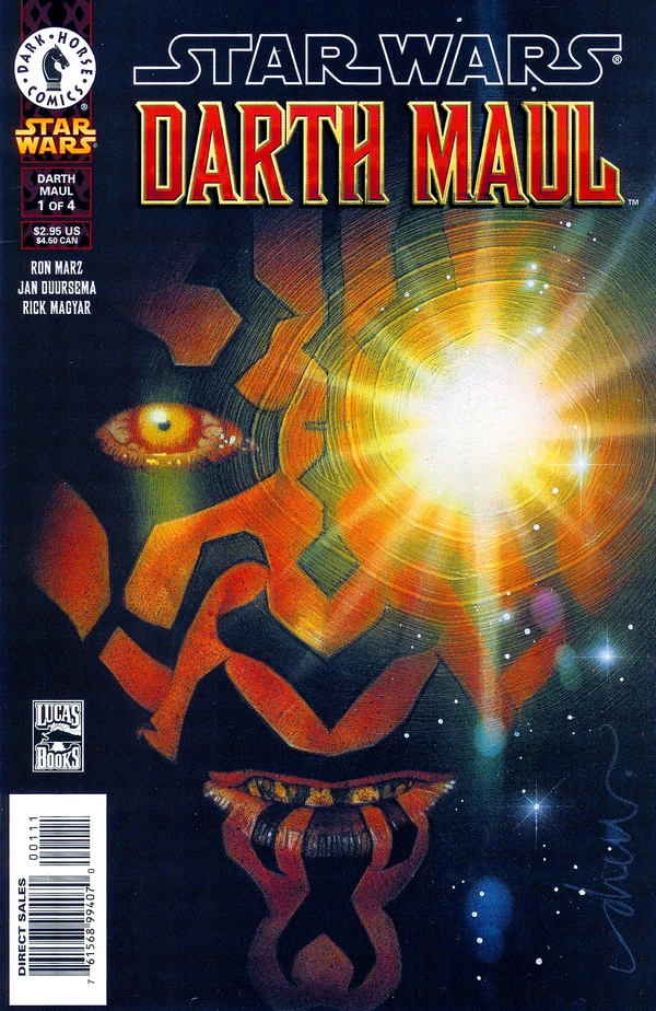 Обложка выпуска #1 Darth Maul 1, 6 сен 2000.