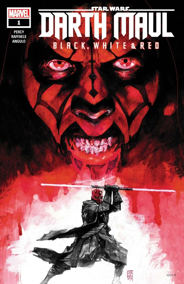 Обложка выпуска #1 Darth Maul – Black, White & Red 1, 24 апр 2024.