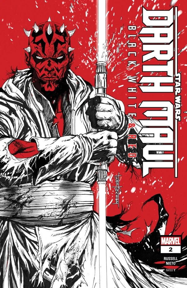 Обложка выпуска #2 Darth Maul – Black, White & Red 2, 29 май 2024.