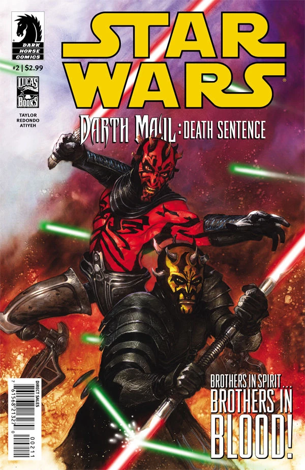 Обложка выпуска #2 Darth Maul — Death Sentence 2, 29 авг 2012.