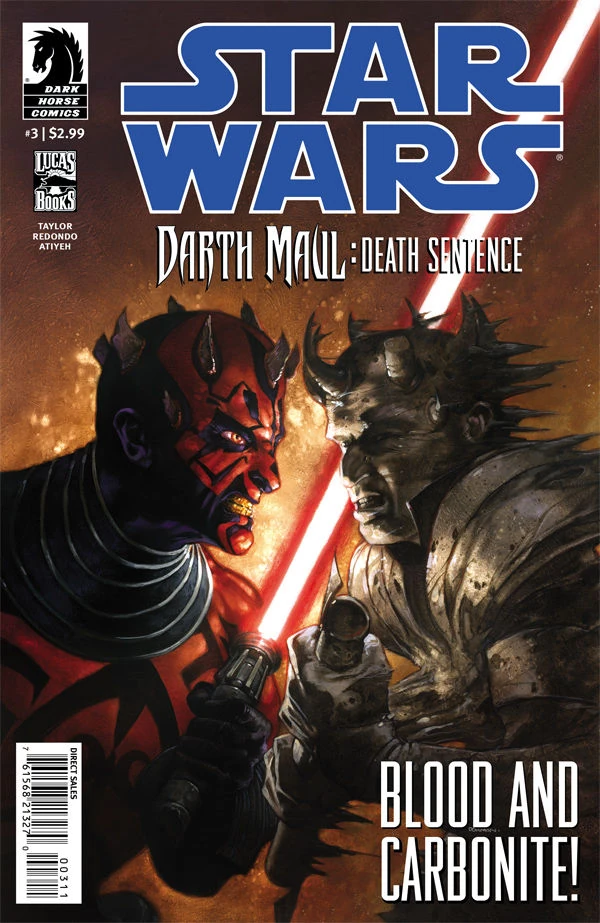 Обложка выпуска #3 Darth Maul — Death Sentence 3, 26 сен 2012.