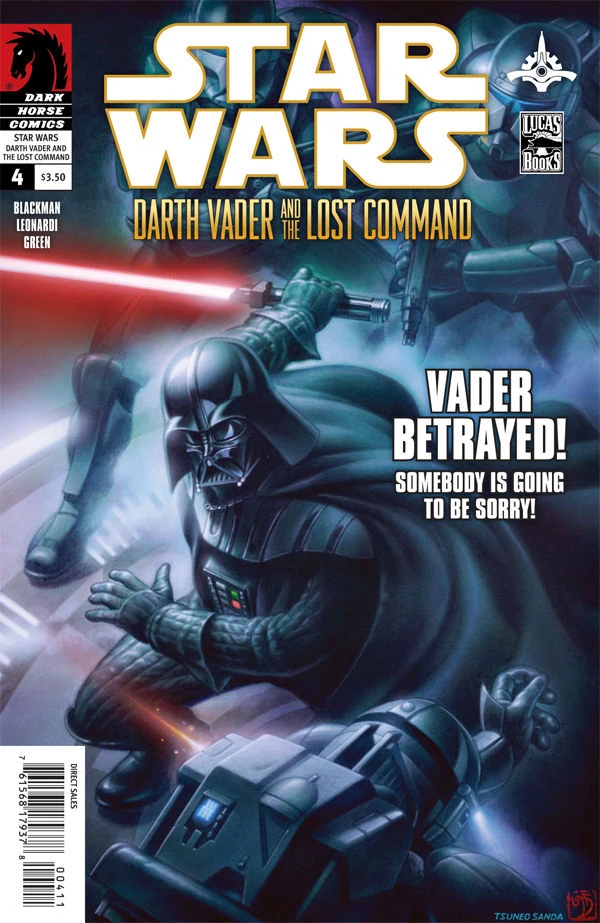 Обложка выпуска #4 Darth Vader and the Lost Command 4, 27 апр 2011.