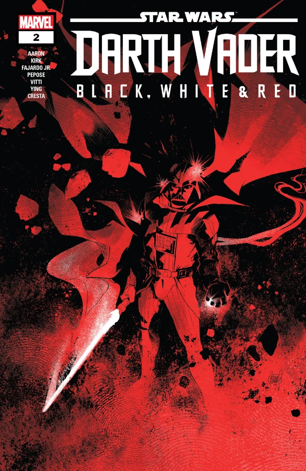 Обложка выпуска #2 Darth Vader – Black, White & Red 2, 24 май 2023.