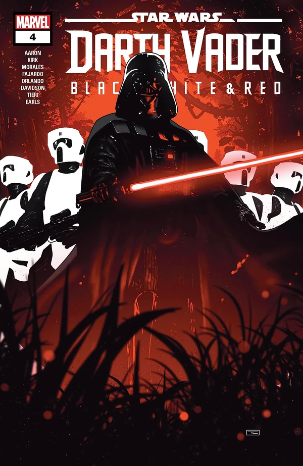 Обложка выпуска #4 Darth Vader – Black, White & Red 4, 26 июл 2023.