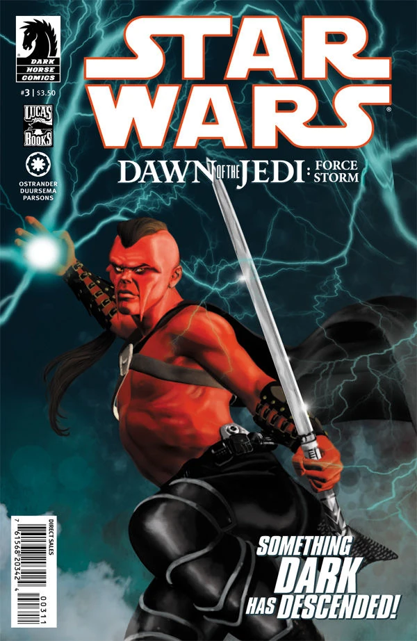Обложка выпуска #3 Dawn of the Jedi: Force Storm 3, 18 апр 2012.