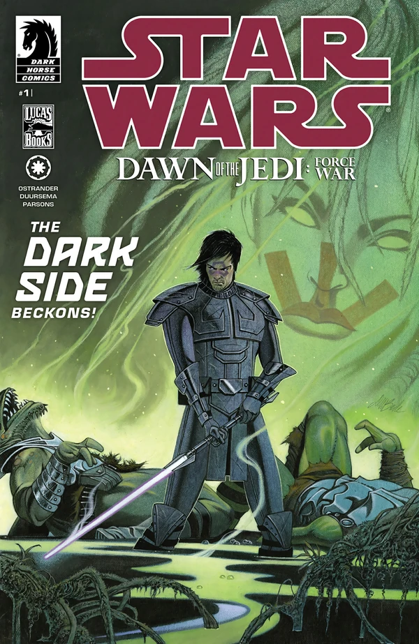 Обложка выпуска #1 Dawn of the Jedi: Force War 1, 20 ноя 2013.