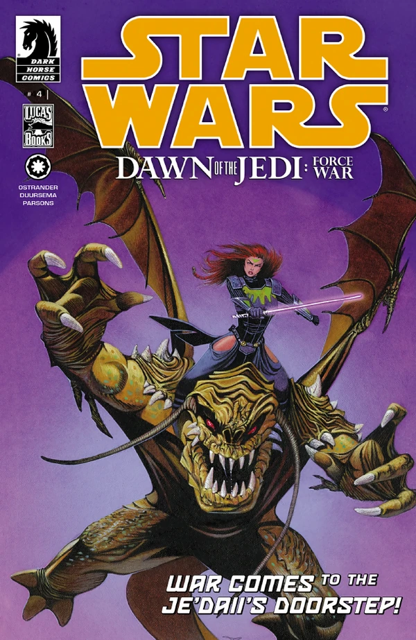 Обложка выпуска #4 Dawn of the Jedi: Force War 4, 19 фев 2014.