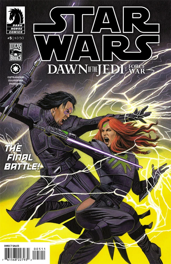 Обложка выпуска #5 Dawn of the Jedi: Force War 5, 19 мар 2014.