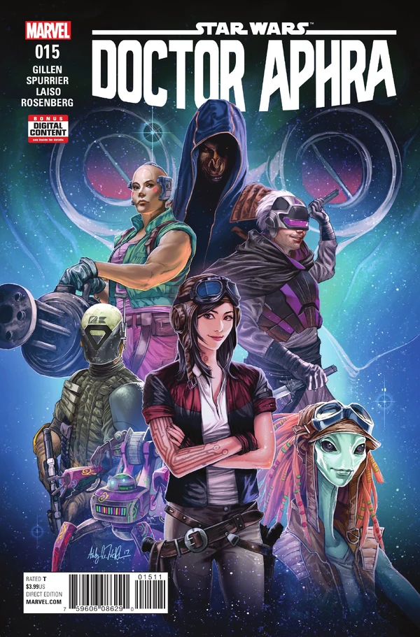 Обложка выпуска #15 Doctor Aphra 15, 20 дек 2017.