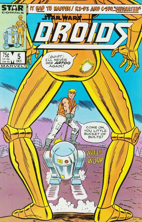 Обложка выпуска #5 Droids 5, 16 сен 1986.