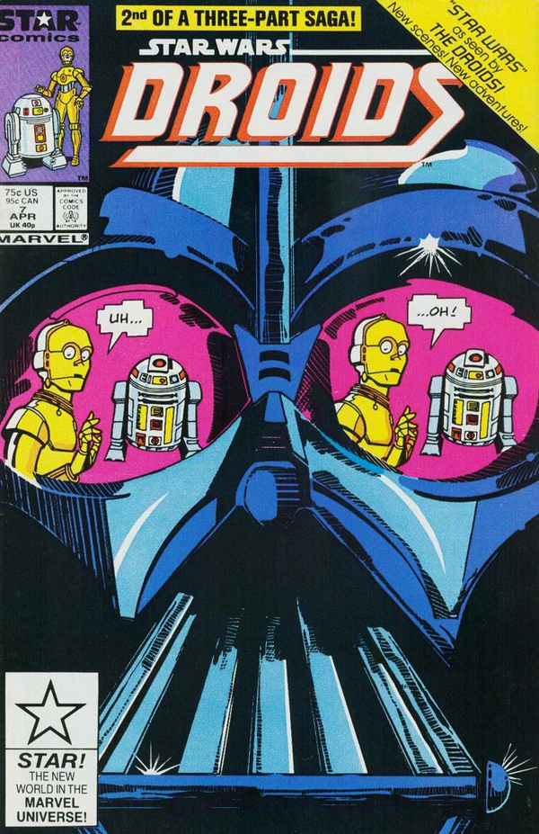 Обложка выпуска #7 Droids 7, 13 янв 1987.
