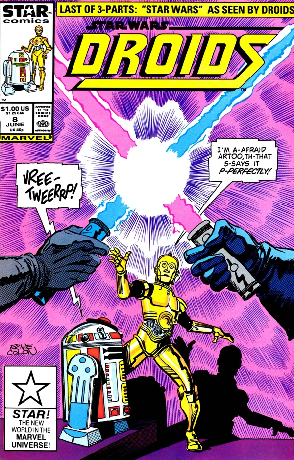 Обложка выпуска #8 Droids 8, 17 мар 1987.
