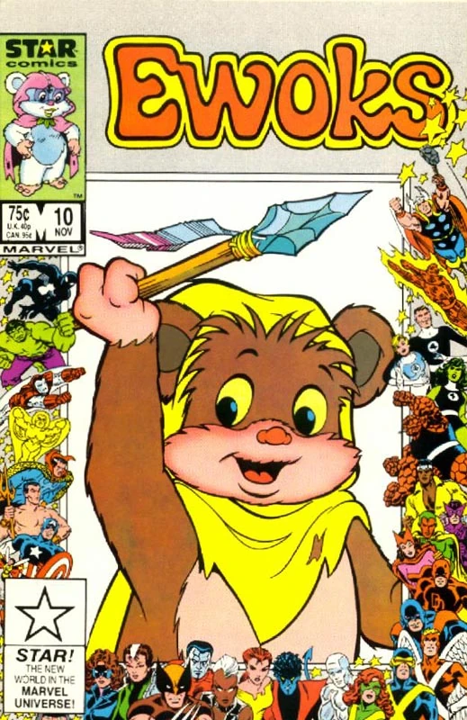 Обложка выпуска #10 Ewoks 10, 29 июл 1986.