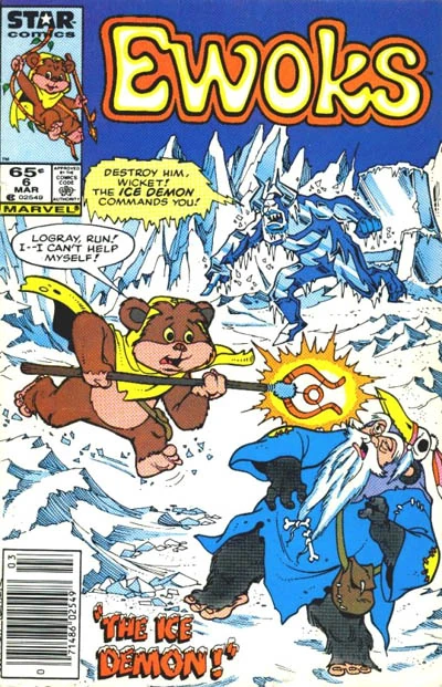 Обложка выпуска #6 Ewoks 6, 3 дек 1985.
