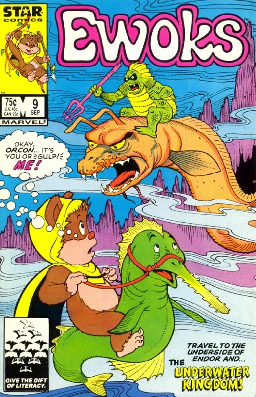 Обложка выпуска #9 Ewoks 9, 3 июн 1986.