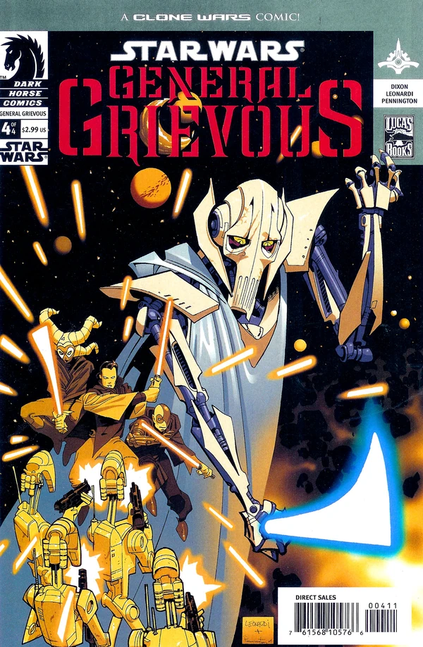 Обложка выпуска #4 General Grievous 4, 10 авг 2005.