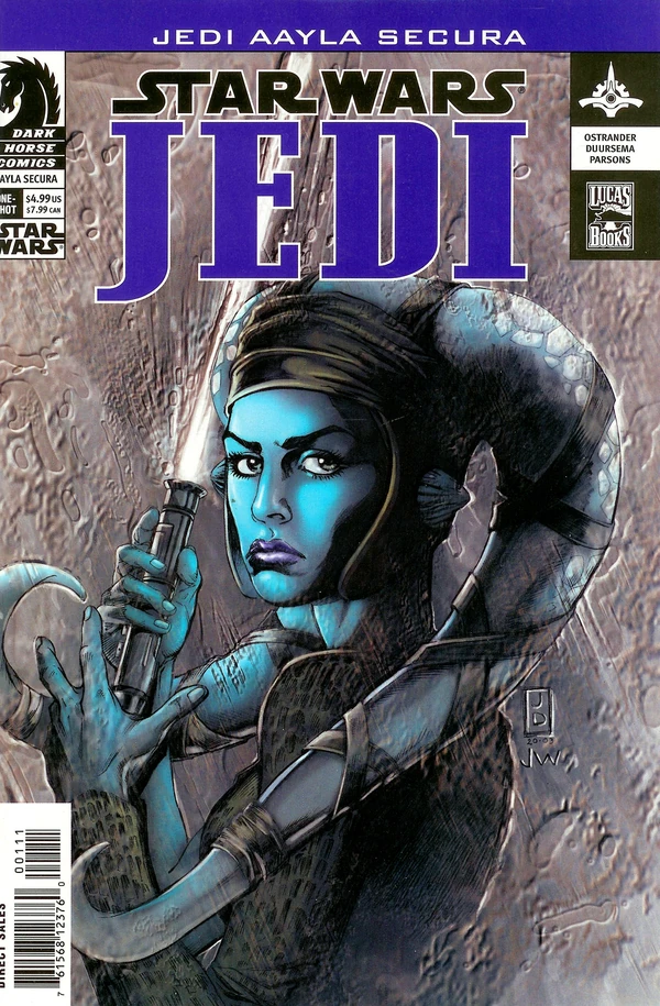 Обложка выпуска #3 Jedi: Aayla Secura, 20 авг 2003.