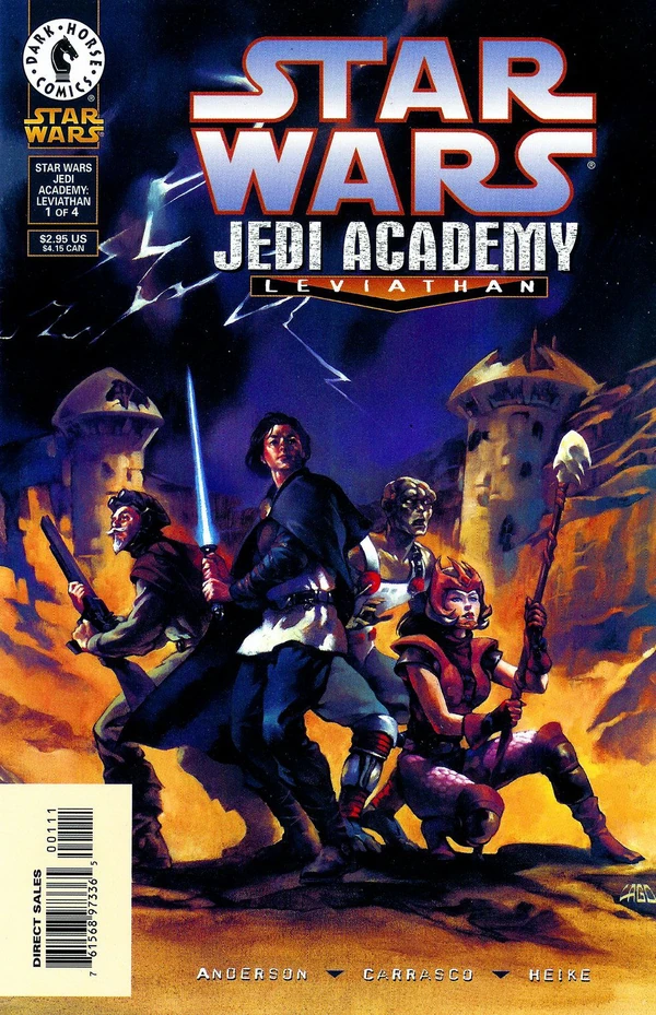 Обложка выпуска #1 Jedi Academy: Leviathan 1, 28 окт 1998.