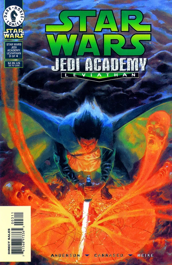 Обложка выпуска #3 Jedi Academy: Leviathan 3, 16 дек 1998.