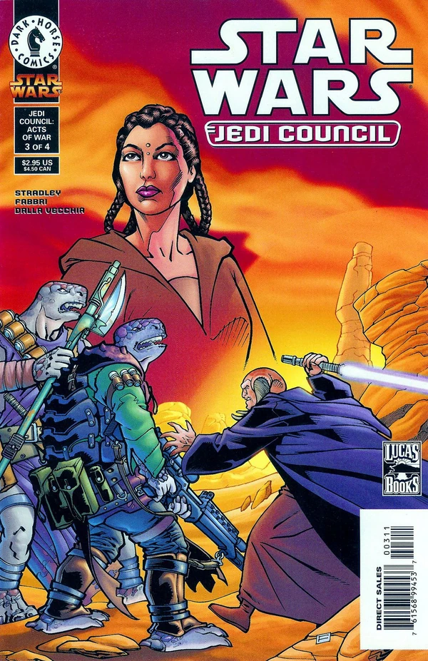 Обложка выпуска #3 Jedi Council: Acts of War 3, 23 авг 2000.