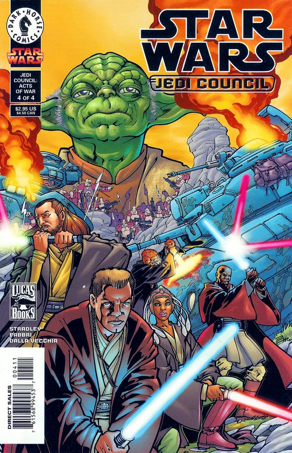 Обложка выпуска #4 Jedi Council: Acts of War 4, 20 сен 2000.