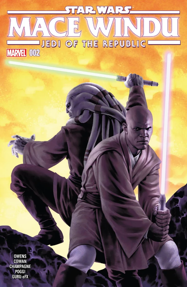 Обложка выпуска #2 Jedi of the Republic – Mace Windu 2, 27 сен 2017.