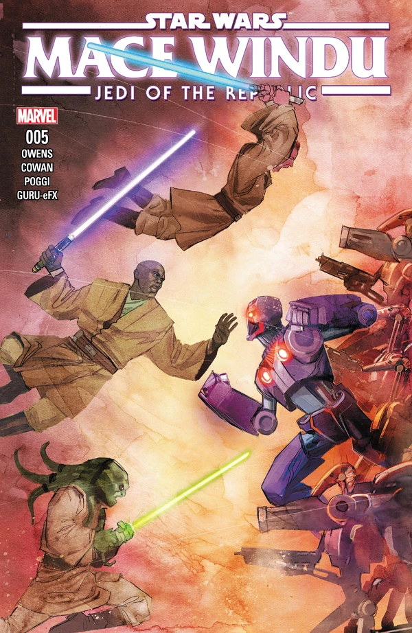 Обложка выпуска #5 Jedi of the Republic – Mace Windu 5, 27 дек 2017.