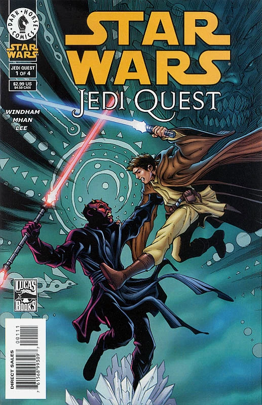 Обложка выпуска #1 Jedi Quest 1, 12 сен 2001.
