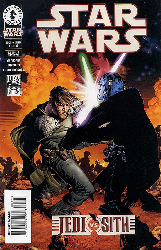 Обложка выпуска #1 Jedi vs. Sith 1, 18 апр 2001.