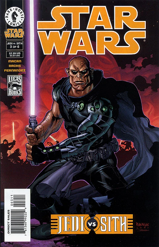 Обложка выпуска #3 Jedi vs. Sith 3, 20 июн 2001.